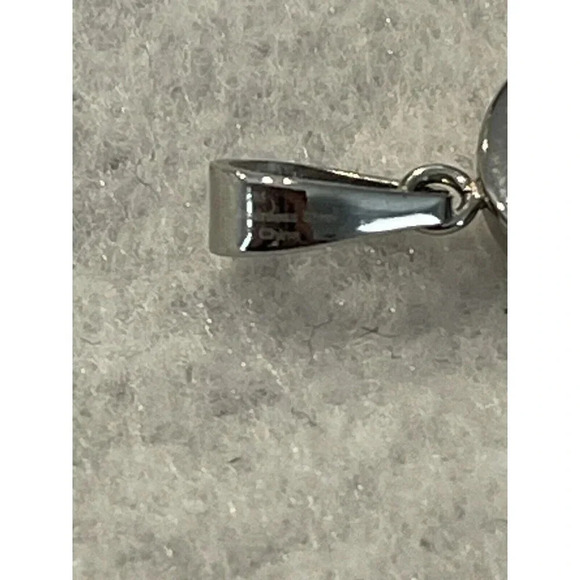 Womens Heart Pendant Stainless Steel Pendant Cubic Zirconia Jewelry - Picture 4 of 4